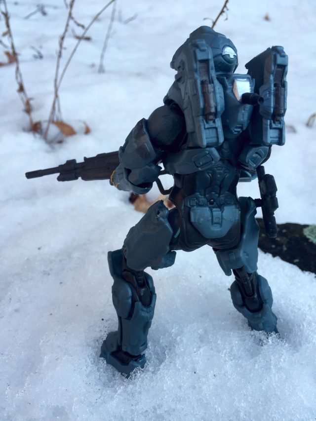 Halo 5 Guardians Mattel Spartan Fred Action Figure with Rifle in Snow