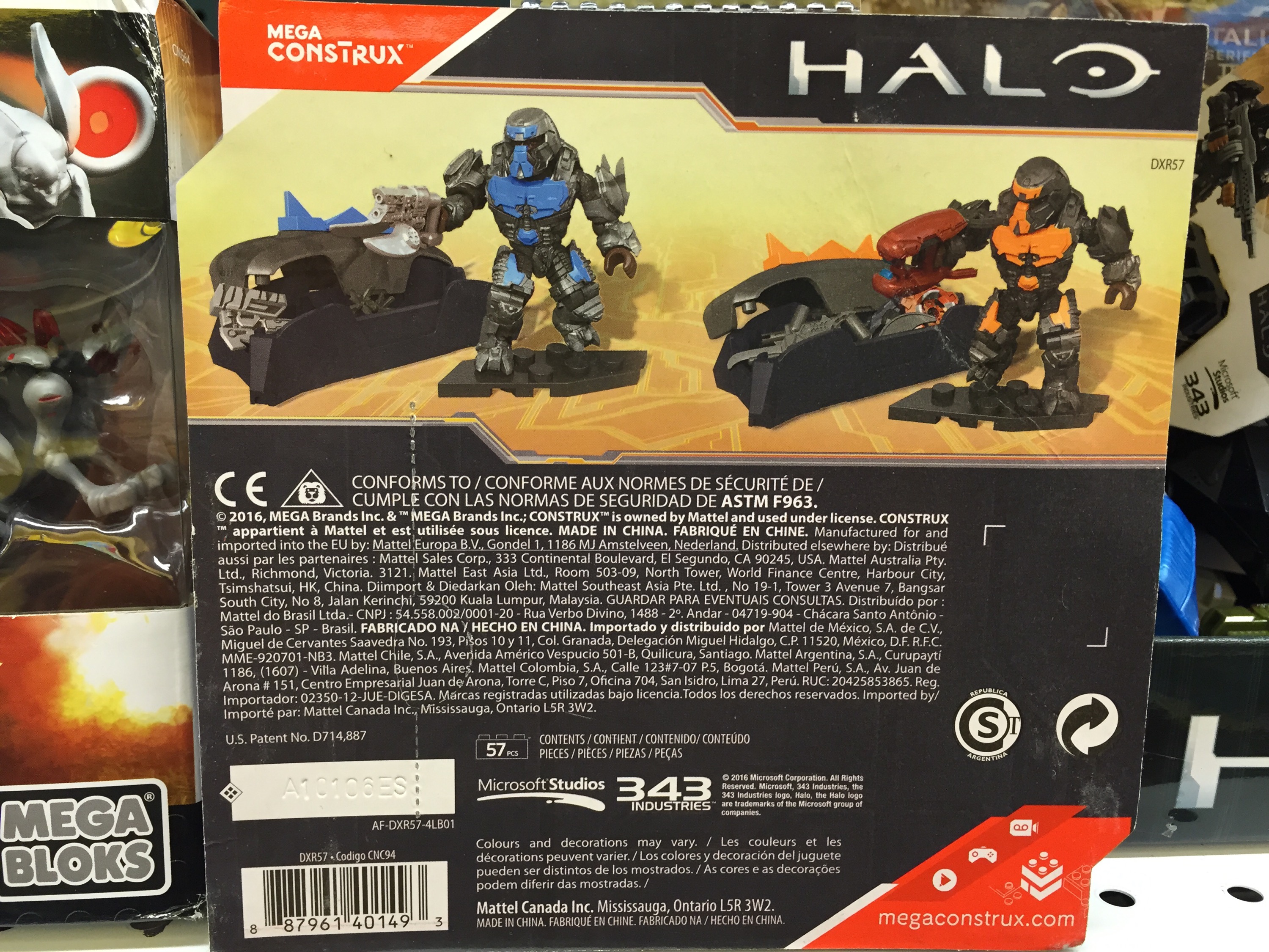Mega  Halo Brute Weapons Customizer pack toy building blocks DXR57 