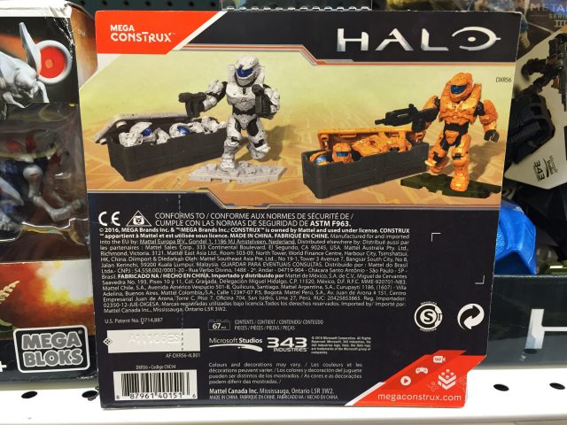 Mega Construx Halo Spartan Armor Customizer Pack II Box Back