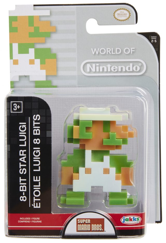 World of Nintendo 8-Bit Star Luigi Figure Wave 2-5