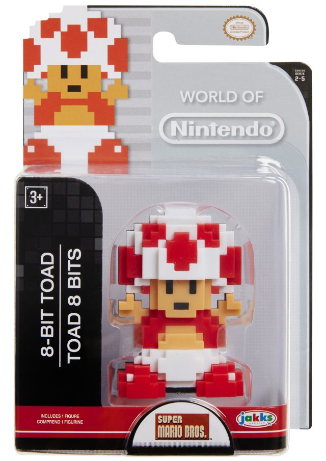 World of Nintendo 8-Bit Toad Figure