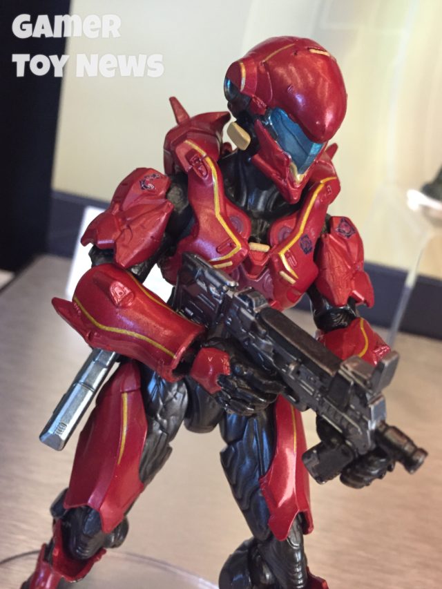 Toy Fair Halo Mattel Vale Spartan Action Figure Close-Up
