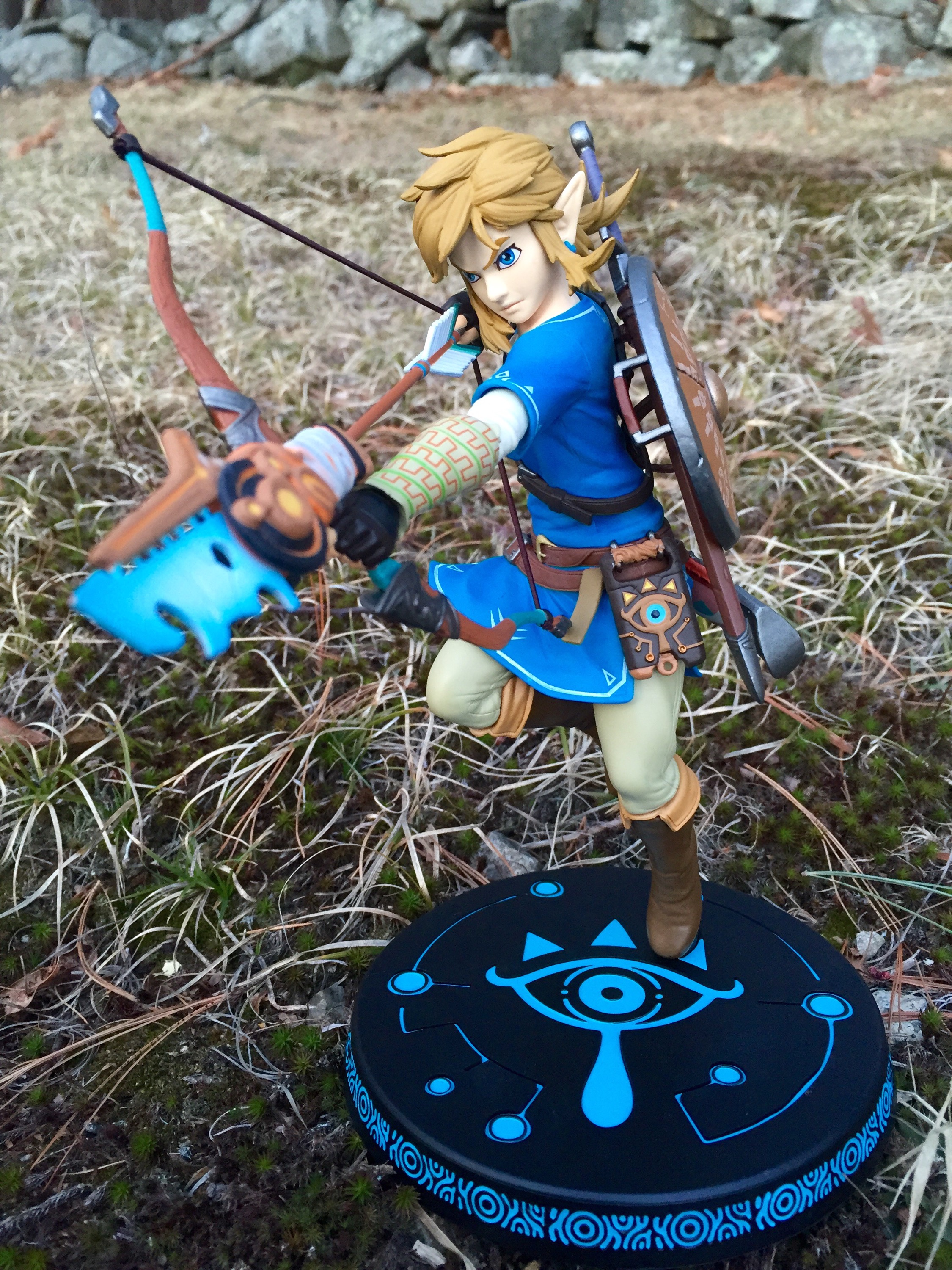  First 4 Figures The Legend of Zelda: Breath of The Wild: Link  Figure, Blue : Toys & Games