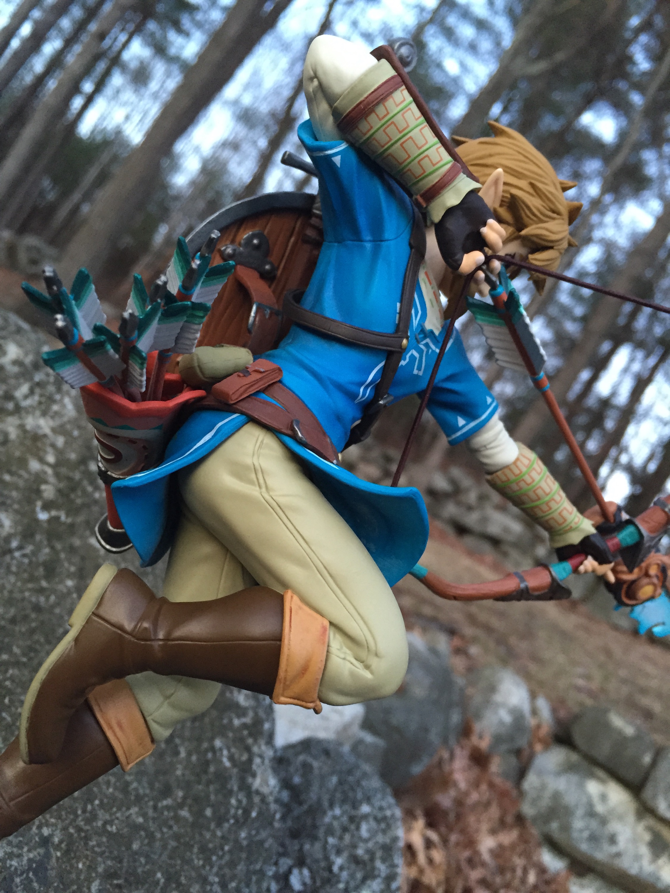  First 4 Figures The Legend of Zelda: Breath of The Wild: Link  Figure, Blue : Toys & Games