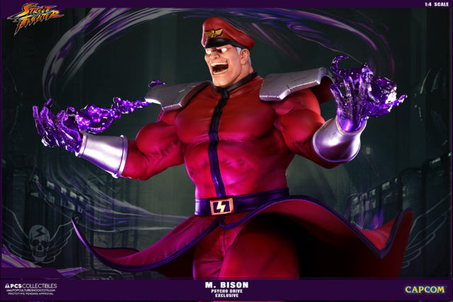 Psycho Drive M. Bison Exclusive Statue EX Clear Hands Laughing Head