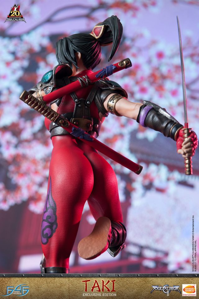 Back of F4F Soul Calibur II Taki Statue