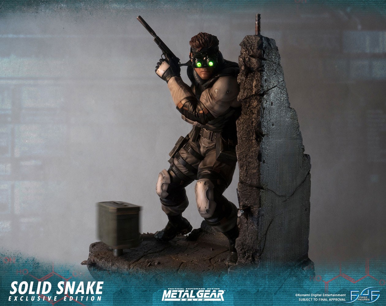 metal gear solid snake statue