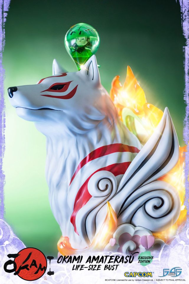 F4F Okami Amaterasu Life Size Bust Statue