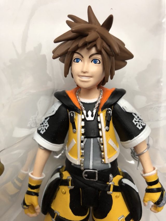 Close-Up of Diamond Select Master Form Sora Action Figure