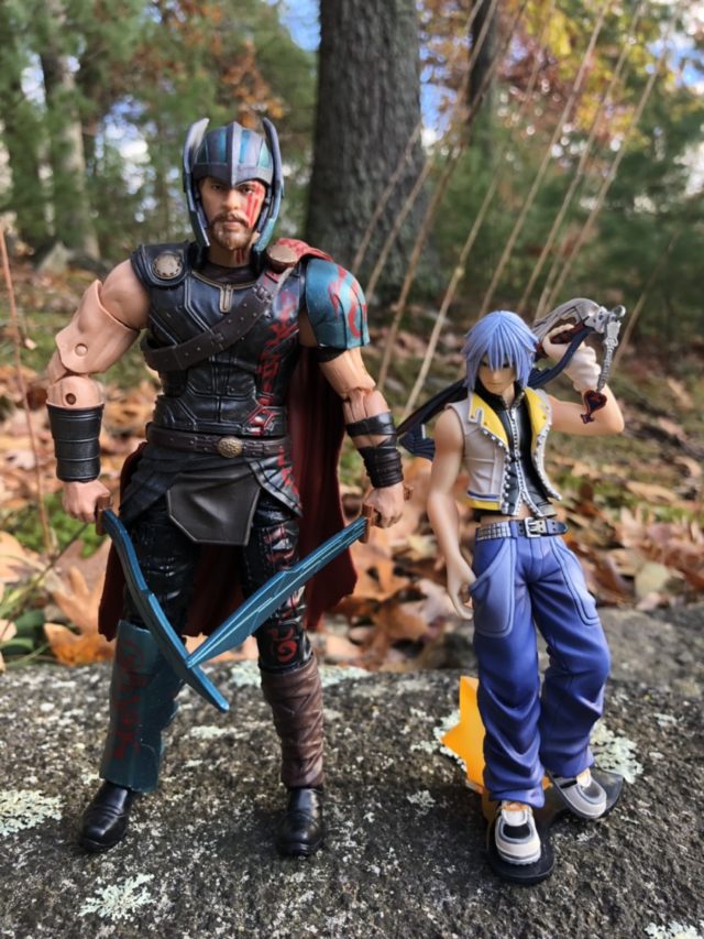 Scale Comparison Static Arts Kingdom Hearts Riku and Marvel Legends Thor