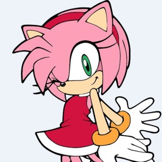 Custom Cursor Cute Amy Rose from Sonic the Hedgehog