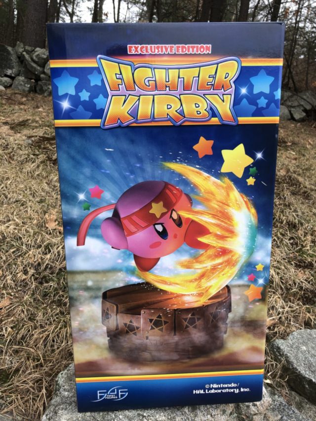Front of Exclusive Fighter Kirby Statue Art Box