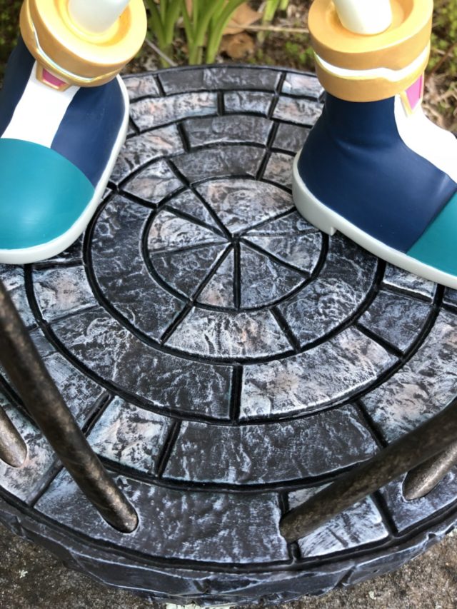 Close-Up of Stonework on Silver the Hedgehog Statue F4F