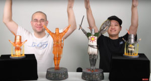 Comparison of First4Figures Solaire Resin Statues and SD PVC Figures
