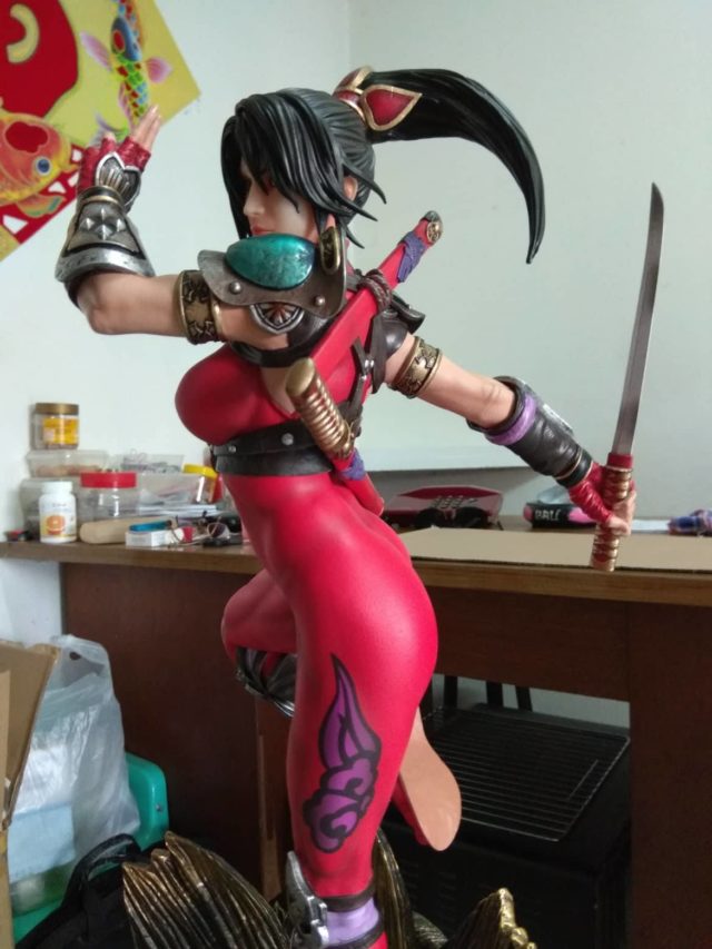 Side View of First4Figures Taki Statue Soul Calibur II