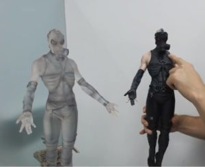 Optic Camouflage and EX Psycho Mantis Statues