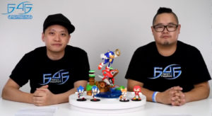 Size Comparison of Boom8 Sonic PVCs and Resin Sonic vs Chopper Statue
