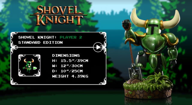 First 4 Figures Green Shovel Knight Statue Specs