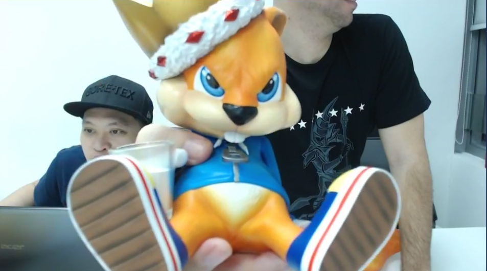 conker bad fur day statue