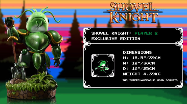 Fish Head Shovel Knight Figure Player 2 Green Variant