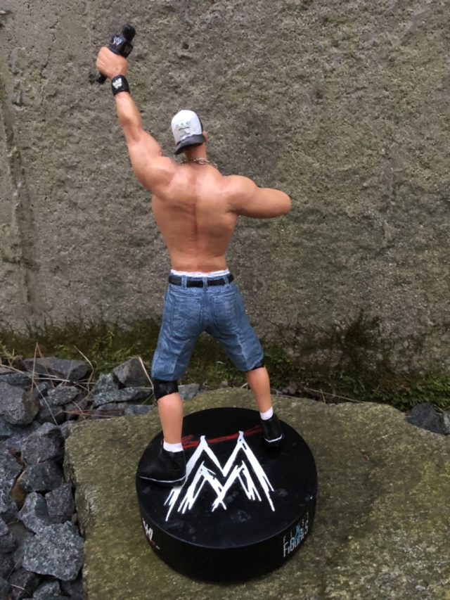 Back of John Cena First4Figures WWE Statue